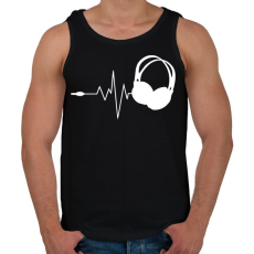 PRINTFASHION DJ love - Férfi atléta - Fekete