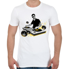 PRINTFASHION Dj mixer - Férfi póló - Fehér