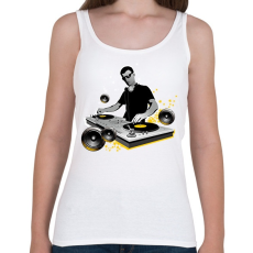 PRINTFASHION Dj mixer - Női atléta - Fehér