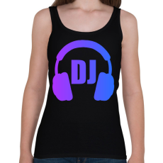 PRINTFASHION Dj - Női atléta - Fekete