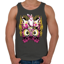 PRINTFASHION DJ Nyúl - Férfi atléta - Sötétszürke atléta, trikó