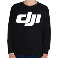 PRINTFASHION Dji logo - Gyerek pulóver - Fekete