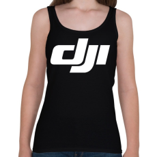 PRINTFASHION Dji logo - Női atléta - Fekete