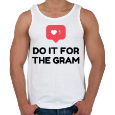 PRINTFASHION Do it for! - Férfi atléta - Fehér atléta, trikó