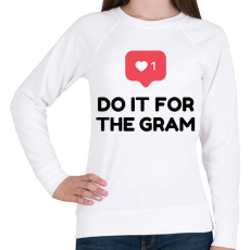 PRINTFASHION Do it for! - Női pulóver - Fehér