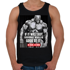 PRINTFASHION Do more, Be more - Férfi atléta - Fekete