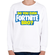 PRINTFASHION Do you even fortnite bro? - Gyerek pulóver - Fehér gyerek pulóver, kardigán