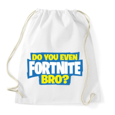 PRINTFASHION Do you even fortnite bro? - Sportzsák, Tornazsák - Fehér tornazsák