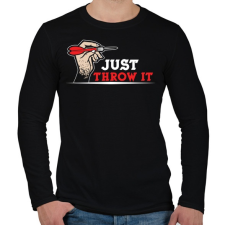 PRINTFASHION Dobd el! - Férfi hosszú ujjú póló - Fekete férfi póló