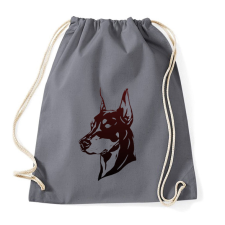 PRINTFASHION doberman - Sportzsák, Tornazsák - Grafitszürke tornazsák