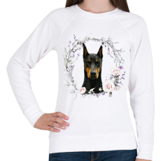 PRINTFASHION dobi kutyus - női - Női pulóver - Fehér