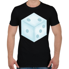 PRINTFASHION Dobó kocka - Férfi póló - Fekete férfi póló