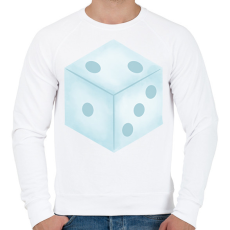 PRINTFASHION Dobó kocka - Férfi pulóver - Fehér