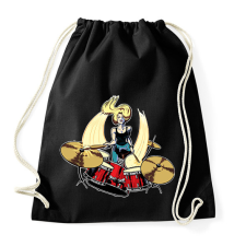 PRINTFASHION Dobos csaj - Sportzsák, Tornazsák - Fekete tornazsák