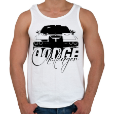 PRINTFASHION Dodge Challenger - Férfi atléta - Fehér atléta, trikó