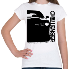 PRINTFASHION Dodge Challenger Half - Női póló - Fehér