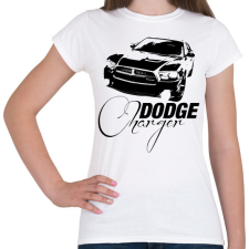 PRINTFASHION Dodge Charger  - Női póló - Fehér női póló