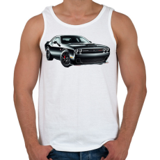 PRINTFASHION Dodge  - Férfi atléta - Fehér