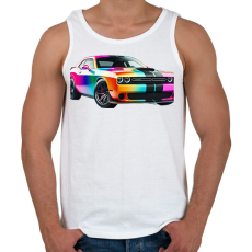 PRINTFASHION Dodge  - Férfi atléta - Fehér