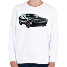 PRINTFASHION Dodge  - Gyerek pulóver - Fehér gyerek pulóver, kardigán