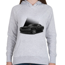 PRINTFASHION dodge - Női kapucnis pulóver - Sport szürke női pulóver, kardigán