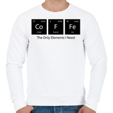 PRINTFASHION DoFFe - The Only Elements I Need - Férfi pulóver - Fehér férfi pulóver, kardigán