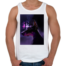 PRINTFASHION DOG DOBBI - Férfi atléta - Fehér atléta, trikó