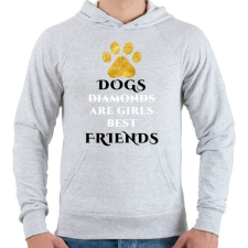 PRINTFASHION Dog friend - Férfi kapucnis pulóver - Sport szürke férfi pulóver, kardigán