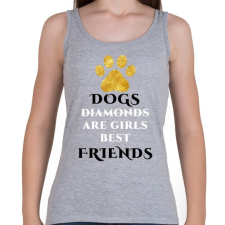 PRINTFASHION Dog friend - Női atléta - Sport szürke női trikó