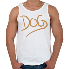 PRINTFASHION Dog Lover - Férfi atléta - Fehér atléta, trikó