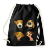 PRINTFASHION dog - Sportzsák, Tornazsák - Fekete