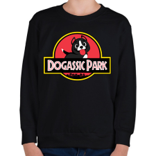 PRINTFASHION Dogassic Park - Gyerek pulóver - Fekete gyerek pulóver, kardigán
