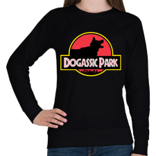 PRINTFASHION Dogassic Park - Női pulóver - Fekete női pulóver, kardigán