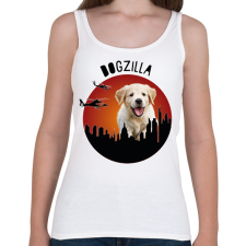 PRINTFASHION Dogzilla - Női atléta - Fehér női trikó
