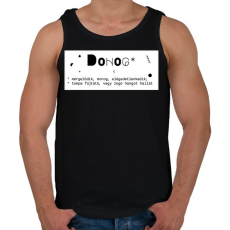 PRINTFASHION Dohog - Férfi atléta - Fekete