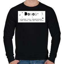 PRINTFASHION Dohog - Férfi pulóver - Fekete férfi pulóver, kardigán