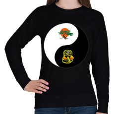 PRINTFASHION Dojo yin-yang - Női pulóver - Fekete