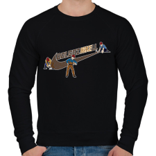 PRINTFASHION dolgoznikell - Férfi pulóver - Fekete férfi pulóver, kardigán