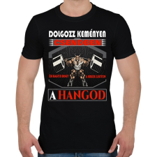 PRINTFASHION Dolgozz keményen csendben - Férfi póló - Fekete férfi póló