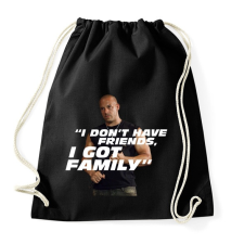 PRINTFASHION Dom Toretto - Sportzsák, Tornazsák - Fekete tornazsák