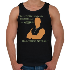 PRINTFASHION Dominic Toretto - Férfi atléta - Fekete