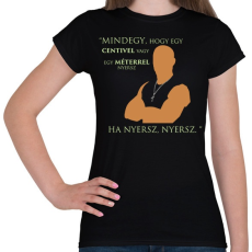 PRINTFASHION Dominic Toretto - Női póló - Fekete