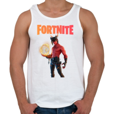 PRINTFASHION Dominion Fortnite - Férfi atléta - Fehér atléta, trikó
