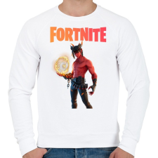 PRINTFASHION Dominion Fortnite - Férfi pulóver - Fehér férfi pulóver, kardigán