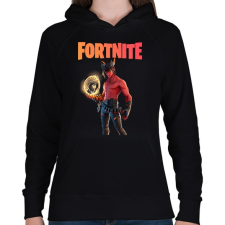 PRINTFASHION Dominion Fortnite - Női kapucnis pulóver - Fekete női pulóver, kardigán