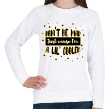 PRINTFASHION Don't be mad - Női pulóver - Fehér női pulóver, kardigán