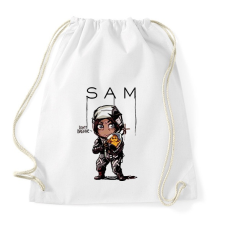 PRINTFASHION Don't breathe! Sam - Sportzsák, Tornazsák - Fehér tornazsák