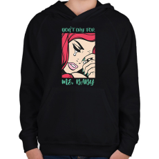 PRINTFASHION Don't cry for my - Pop art - Gyerek kapucnis pulóver - Fekete