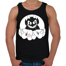 PRINTFASHION Don't deal with the Evil - Férfi atléta - Fekete