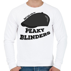 PRINTFASHION Don't fck with the Peaky Blinders! - Férfi pulóver - Fehér